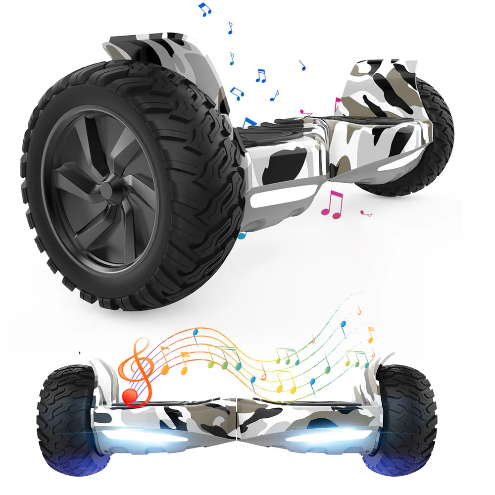 8.5" Terrængående Hoverboard med APP & Bluetooth (Armégrøn)