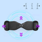 8.5" Terrængående Hoverboard med APP & Bluetooth (Sort)