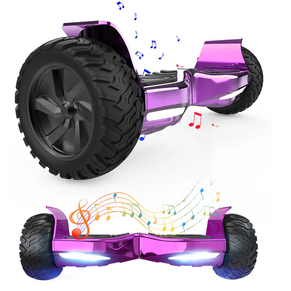 8.5" Terrængående Hoverboard med APP & Bluetooth (Lilla)