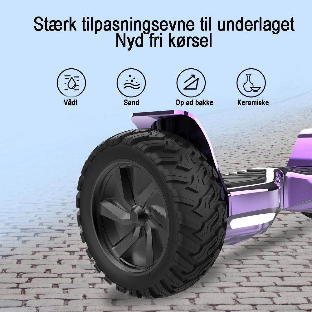 8.5" Terrængående Hoverboard med APP & Bluetooth (Lilla)