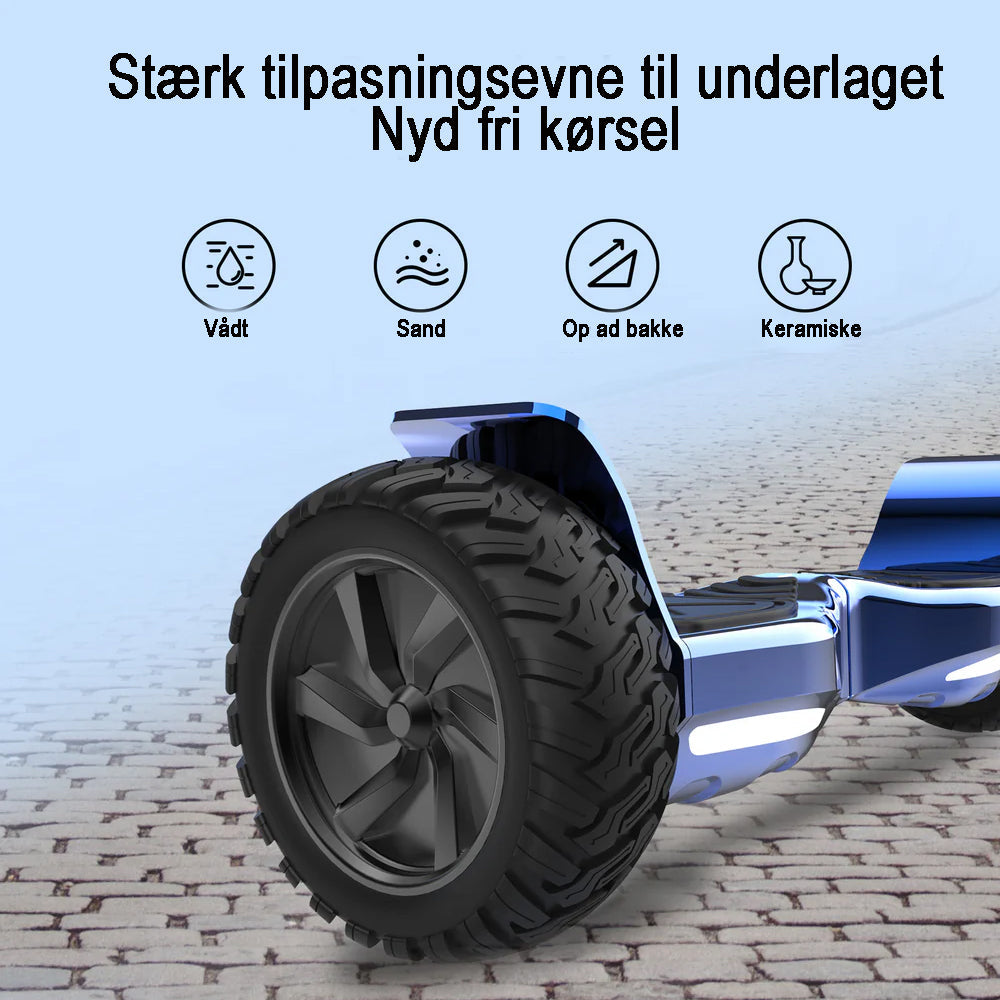 8.5" Terrængående Hoverboard med APP & Bluetooth (Blå)