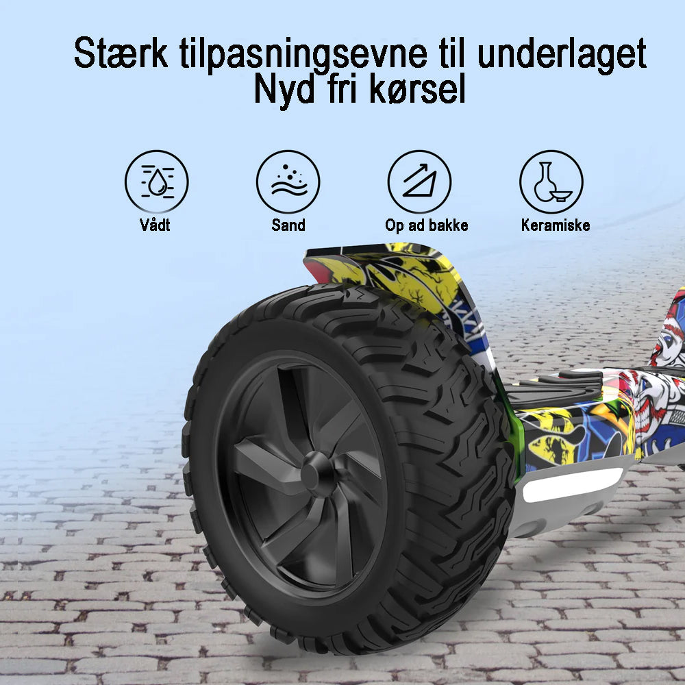 8.5" Terrængående Hoverboard med APP & Bluetooth (Hip-Hop)