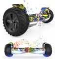 8.5" Terrængående Hoverboard med APP & Bluetooth (Hip-Hop)