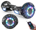 Armygrøn Hoverboard 6.5 Tommer med LED & Bluetooth – Robust Design til Udendørs Leg