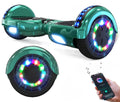 Blå-Grøn Hoverboard 6.5 Tommer med LED & Bluetooth – Flot & Sjov Gaveidé