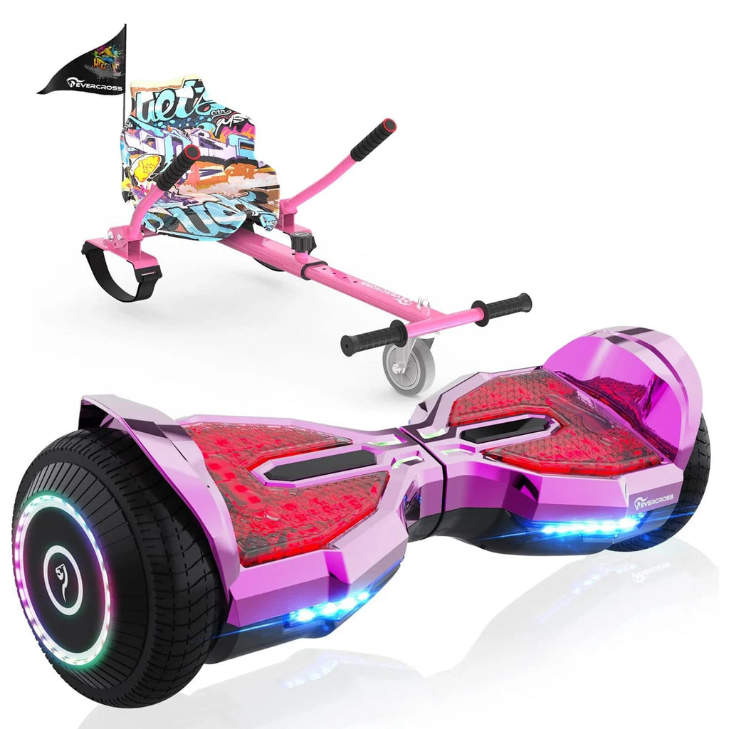 6,5" Hoverboard med Bluetooth og LED - Frit sæde (ROSS)