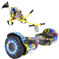 6,5" Hoverboard med Bluetooth og LED - Frit sæde (HIPHOP)